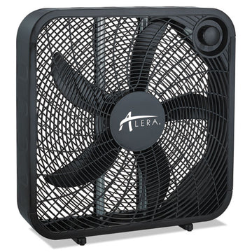 Alera® 3-speed Box Fan, Black freeshipping - TVN Wholesale